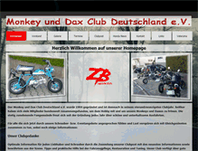 Tablet Screenshot of monkeydaxclub.de